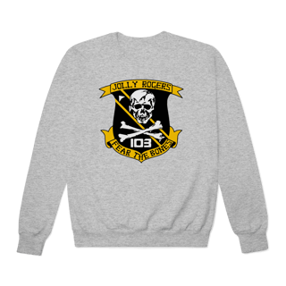 Nome do produto Moletom Jolly Rogers VFA-103 | Fear The Bones | Aviação Naval | Unissex