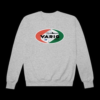 Nome do produto Moletom Varig Vintage Gola Careca - Blusa de Frio Retrô Aviação