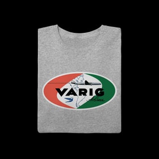 Nome do produto Camiseta  Varig Logo Antigo - Coleção Linhas Aéreas Clássicas