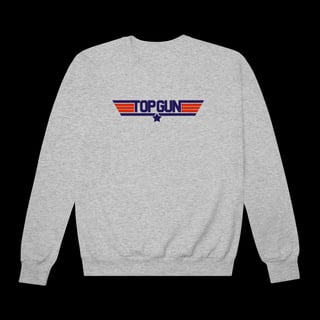 Nome do produto Moletom Top Gun Gola Careca - Blusa de Frio Clássico do Cinema