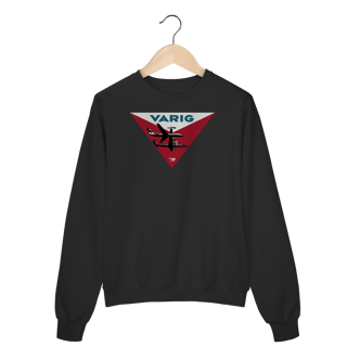 Nome do produto Moletom Varig Vintage Retrô | Aviação Brasileira Clássica | Unissex