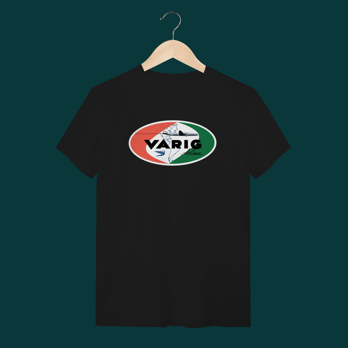 Camiseta  Varig Logo Antigo - Coleção Linhas Aéreas Clássicas