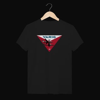 Camiseta Varig Vintage Triângulo - Estampa Retrô Aviação