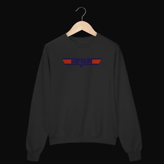 Nome do produto Moletom Top Gun Gola Careca - Blusa de Frio Clássico do Cinema