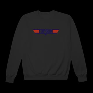 Nome do produto Moletom Top Gun Gola Careca - Blusa de Frio Clássico do Cinema