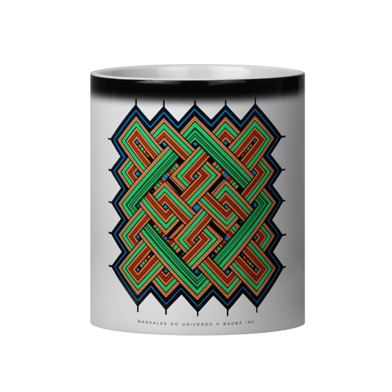 Caneca Mágica Mandalas do Universo x Baobá Ink
