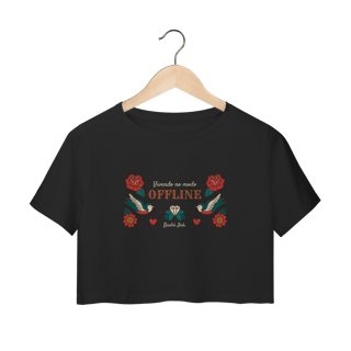Camisa Cropped “Offline”