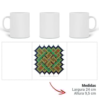 Nome do produtoCaneca Mágica Mandalas do Universo x Baobá Ink