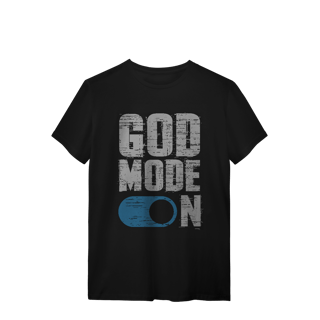 Nome do produto Camiseta God Mode On – Fé Ativada