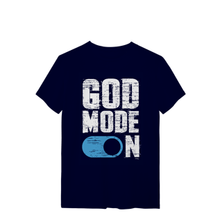 Nome do produto Camiseta God Mode On – Fé Ativada