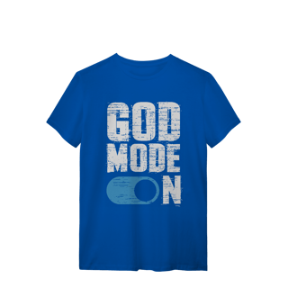 Nome do produto Camiseta God Mode On – Fé Ativada