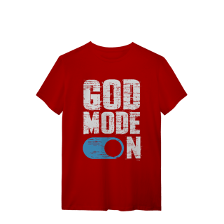 Nome do produto Camiseta God Mode On – Fé Ativada