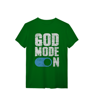 Nome do produto Camiseta God Mode On – Fé Ativada
