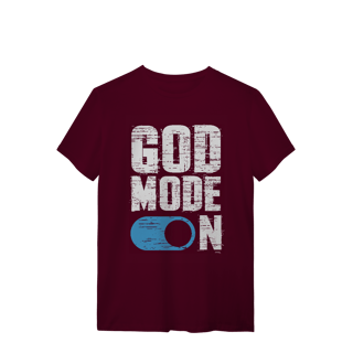 Nome do produto Camiseta God Mode On – Fé Ativada