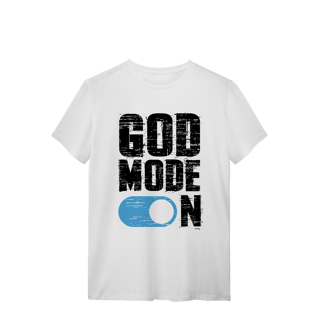 Nome do produto Camiseta God Mode On – Fé Ativada