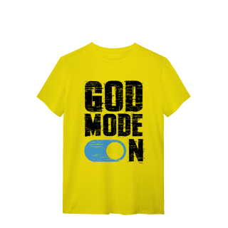Nome do produto Camiseta God Mode On – Fé Ativada