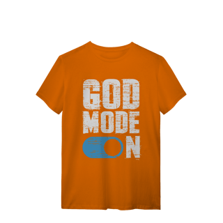 Nome do produto Camiseta God Mode On – Fé Ativada