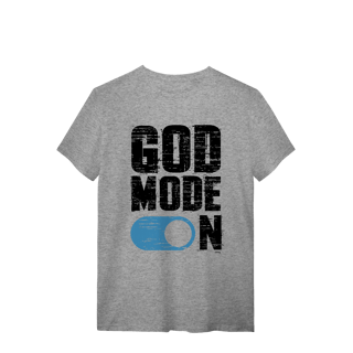 Nome do produto Camiseta God Mode On – Fé Ativada