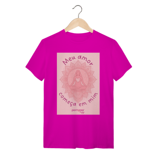Nome do produtoCamisa rosa, meu amor começa em mim