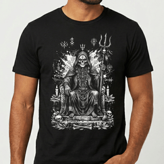 Nome do produto Exu Caveira: Guardião das Almas - Arte Dark Surrealista