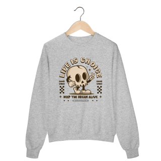 Nome do produto Life Is Choice - Moletom S/Touca
