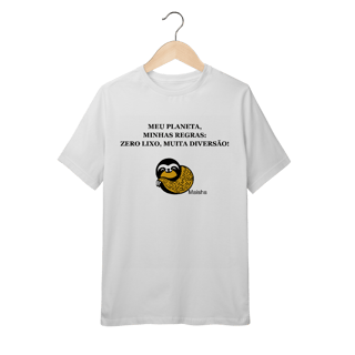 Nome do produto Camiseta infantil - Meu planeta, minhas regras