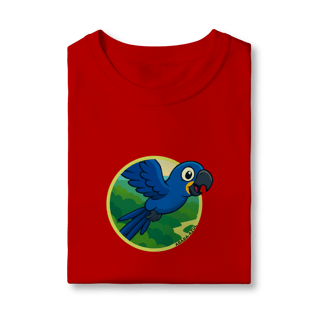 Nome do produto Camiseta infantil - Arara-azul