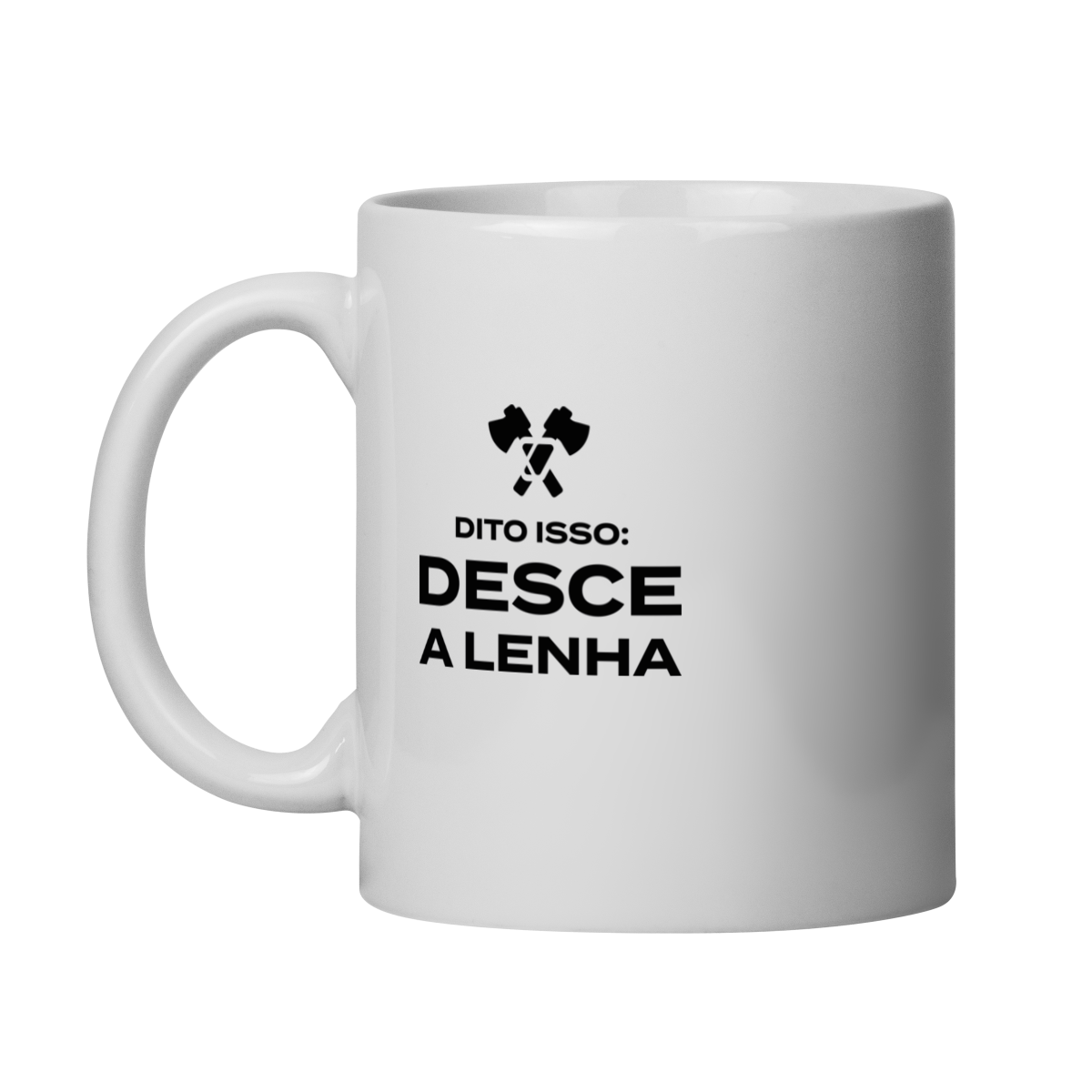 Caneca Desce A Lenha