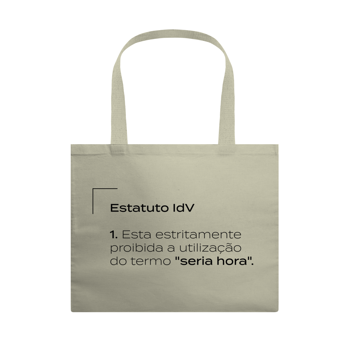 Ecobag Grande Estatuto IdV