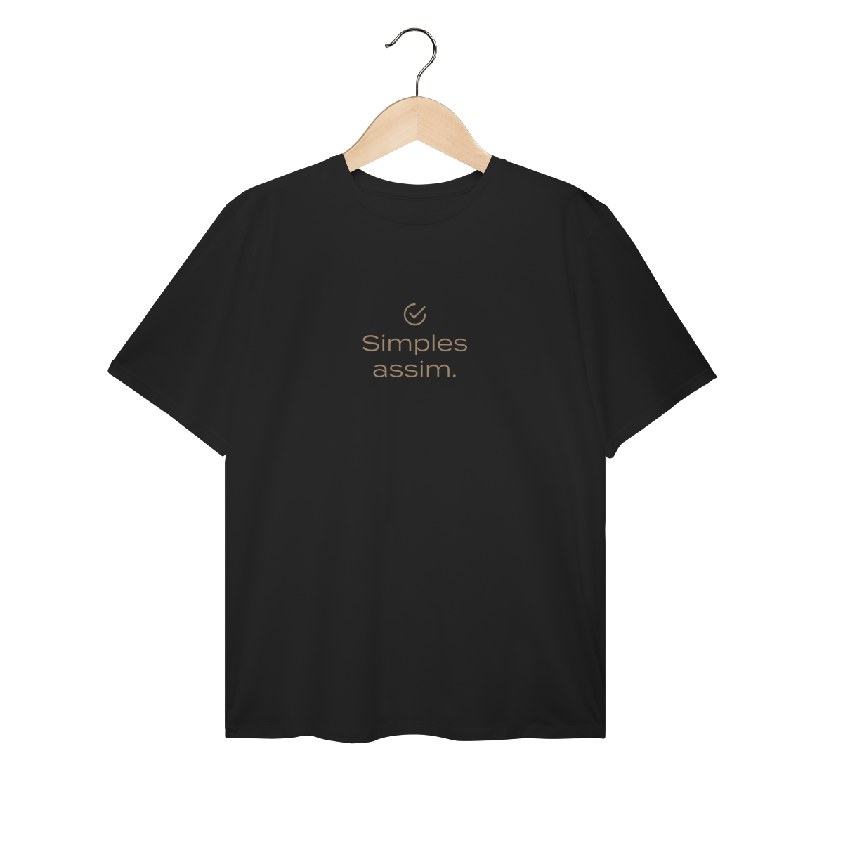 T-Shirt Plus Size Simples Assim 