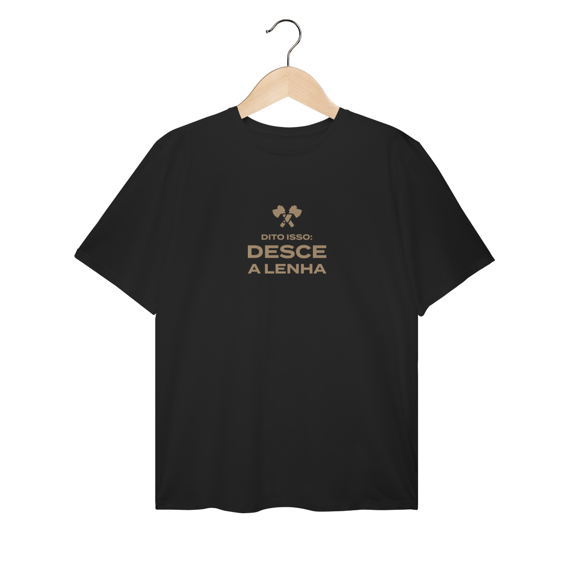 T-Shirt Plus Size Desce A Lenha