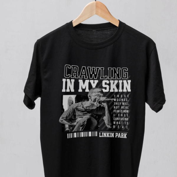 Nome do produto: Camiseta Tshirt Crawling in my skin Linkin Park