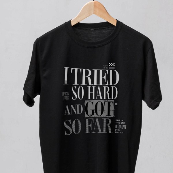 Nome do produto: Camiseta Tshirt I tried so hard Linkin Park