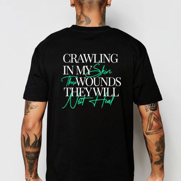 Nome do produto: Camiseta Tshirt Crawling in my skin Linkin Park Costas