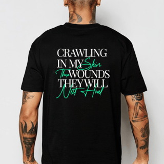 Nome do produto Camiseta Tshirt Crawling in my skin Linkin Park Costas