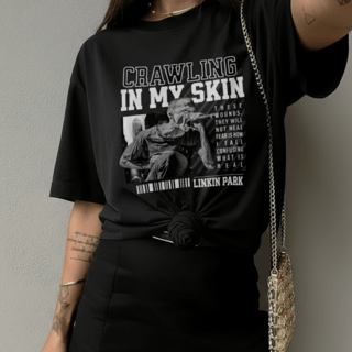 Nome do produto Camiseta Tshirt Crawling in my skin Linkin Park