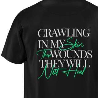 Nome do produto Camiseta Tshirt Crawling in my skin Linkin Park Costas