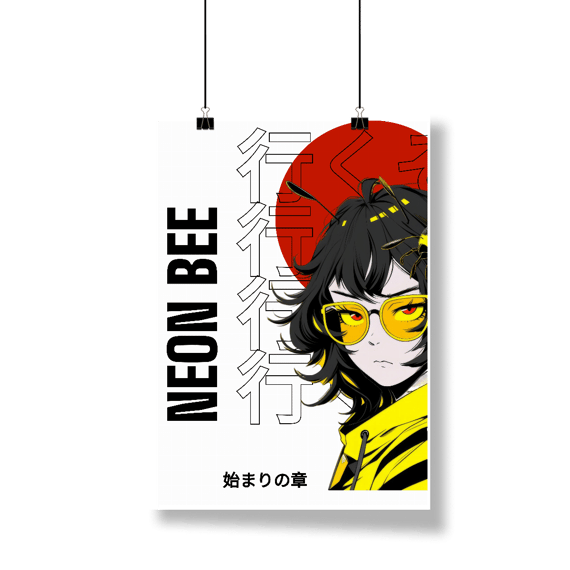Poster NEON BEE