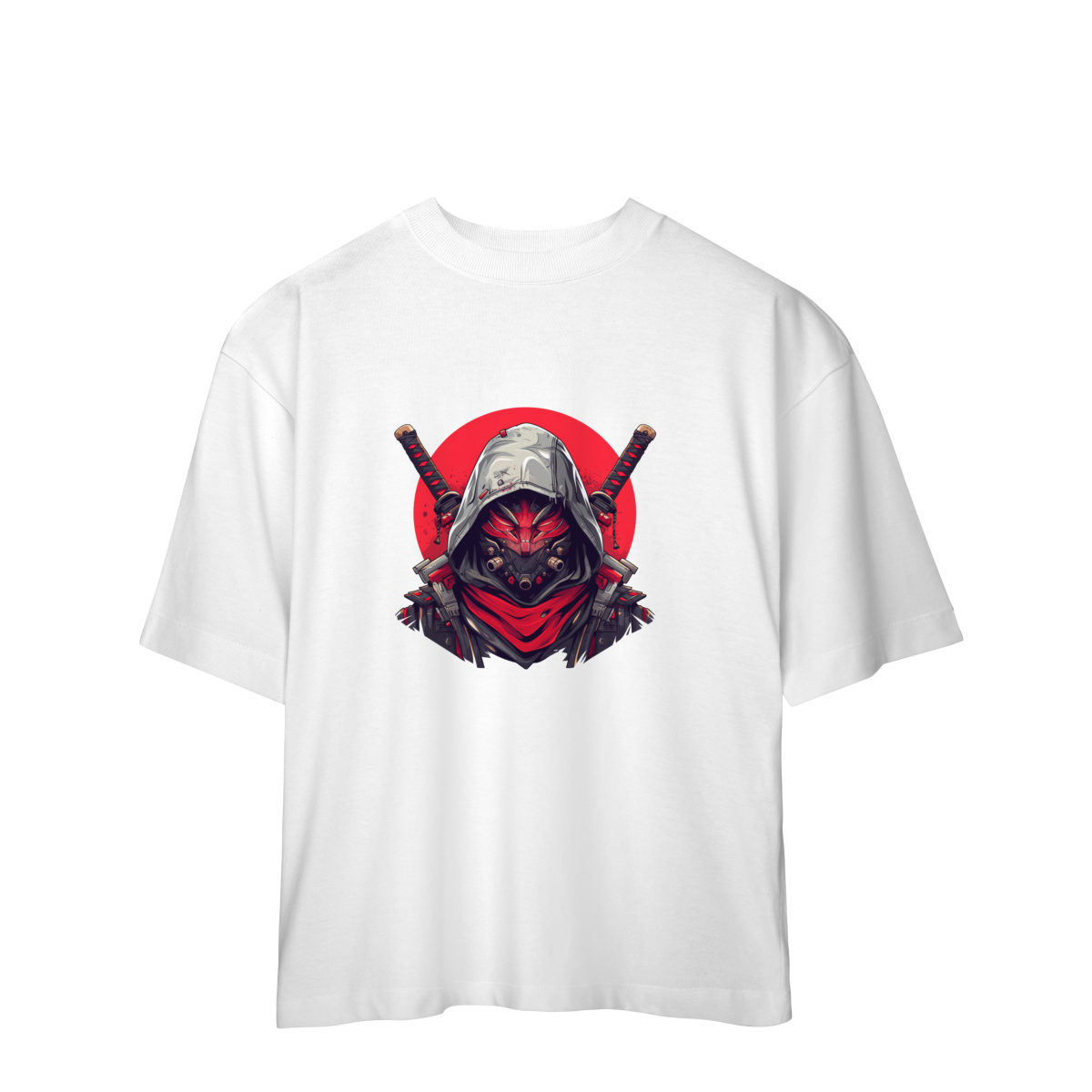 Camiseta Oversized Ninja Shadow Streetwear Estilo Japonês Unissex Premium