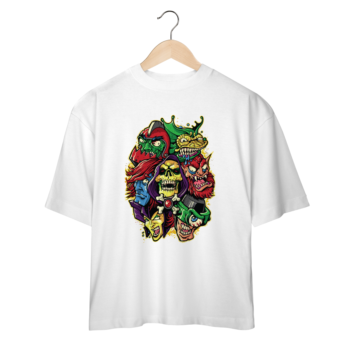 Nome do produto: Camiseta Oversized Vilões Mestres Do Universo