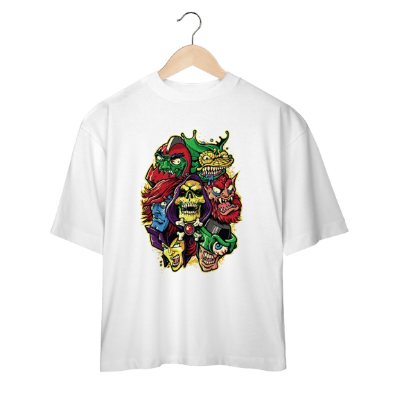Camiseta Oversized Vilões Mestres Do Universo