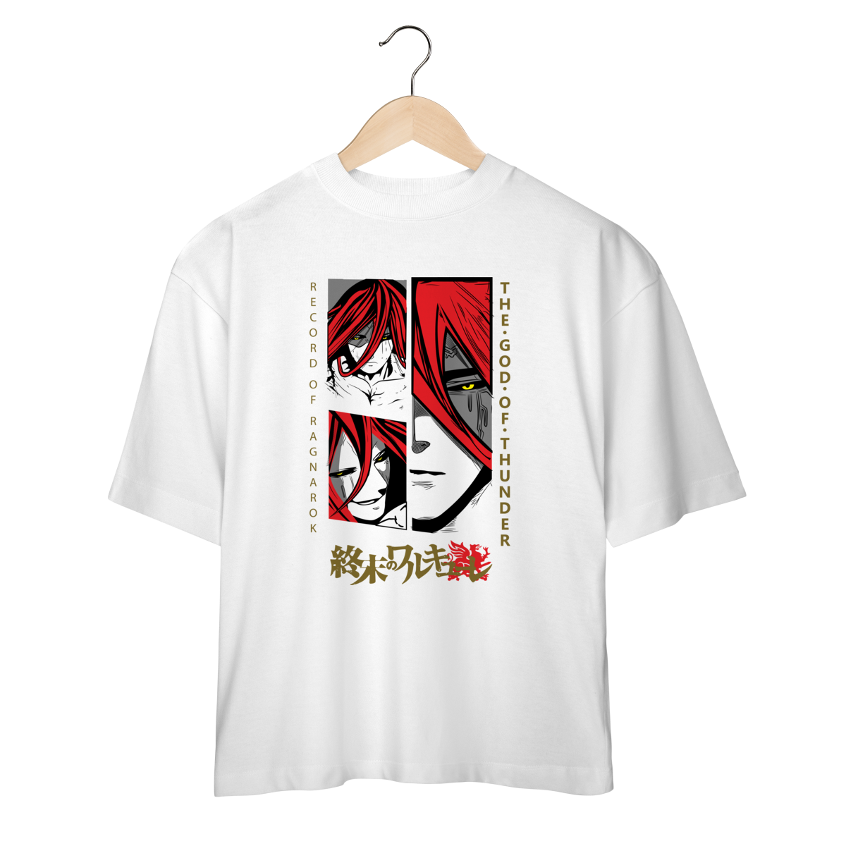 Nome do produto: Camiseta Oversized Record Of Ragnarok