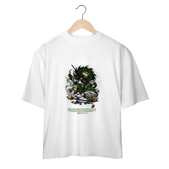 Camiseta Oversized One Piece Roronoa Zoro