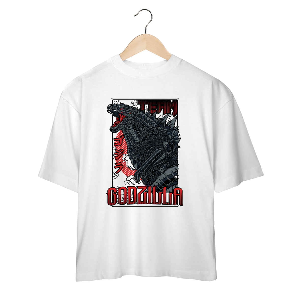 Nome do produto: Camiseta Oversized Team Godzilla