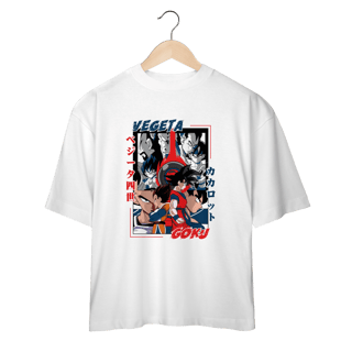 Camiseta Oversized Dragon Ball Vegeta x Goku 