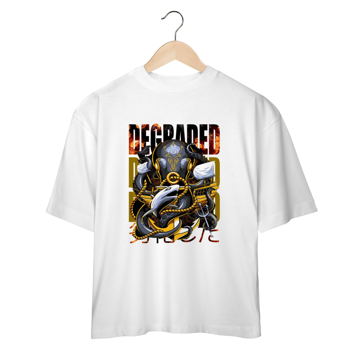 Nome do produto: Camiseta Oversized Degraded