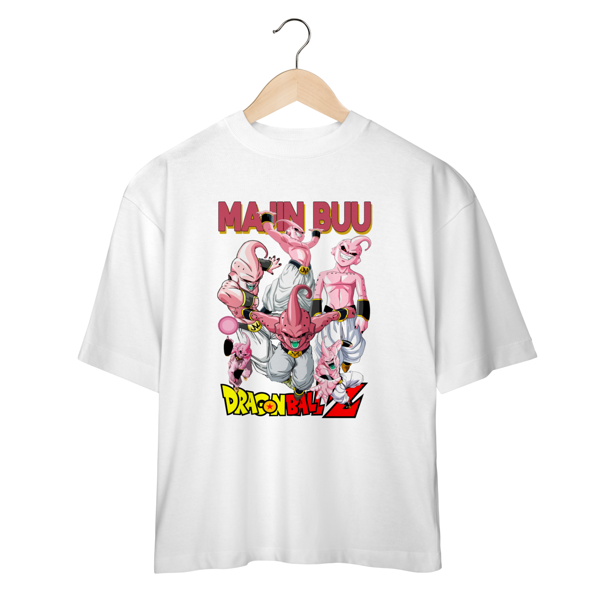 Nome do produto: Camiseta Oversized DBZ Majin Buu