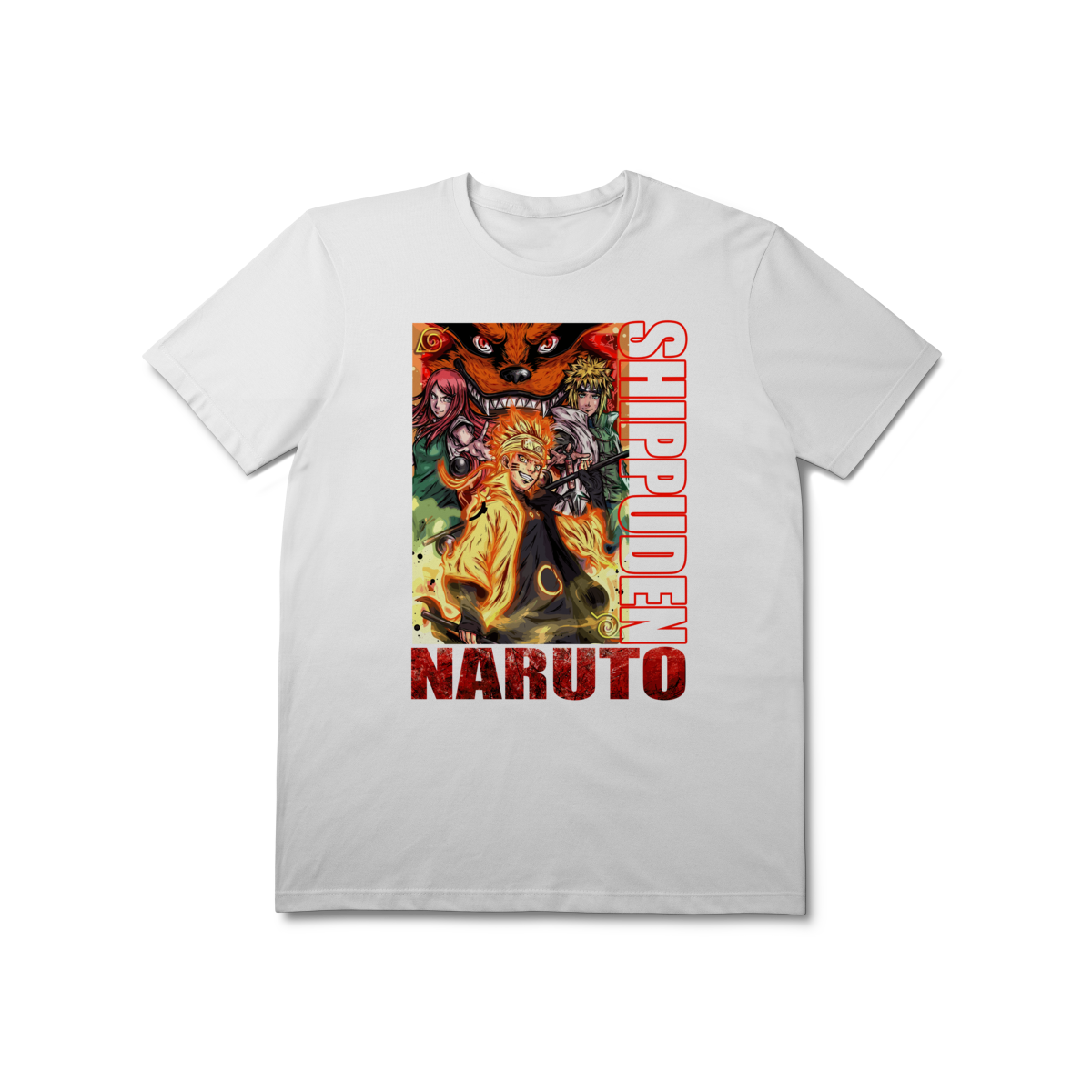 Camiseta Naruto Kurama Poder da Nove Caudas Anime Geek Otaku Unissex Premium