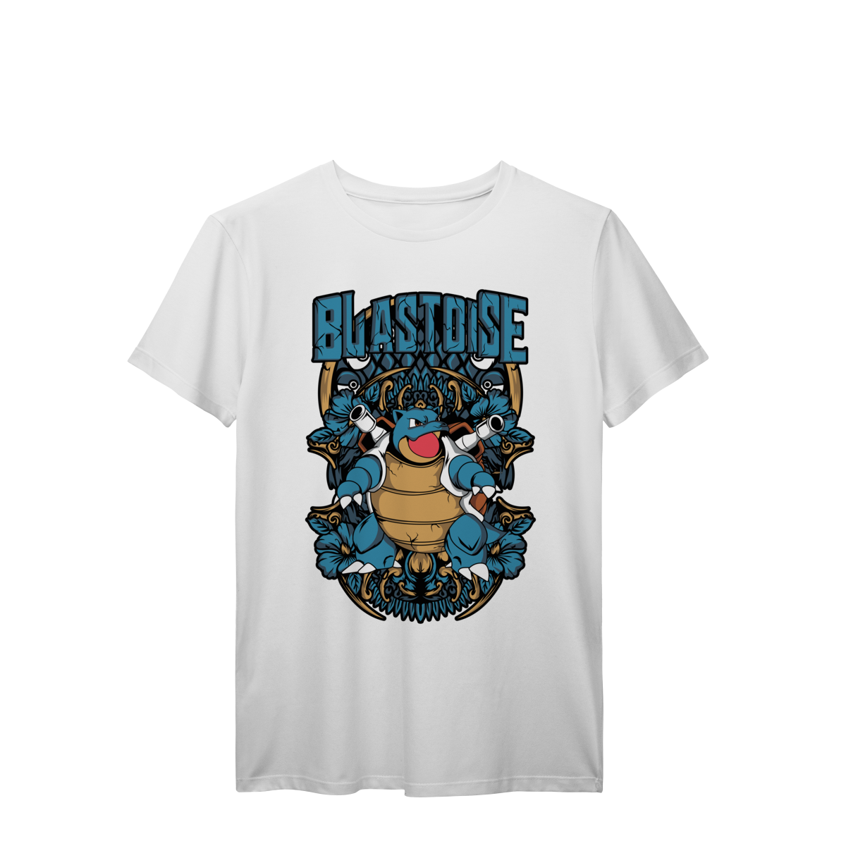 Camiseta Pokémon Blastoise Anime Geek Otaku Unissex Premium
