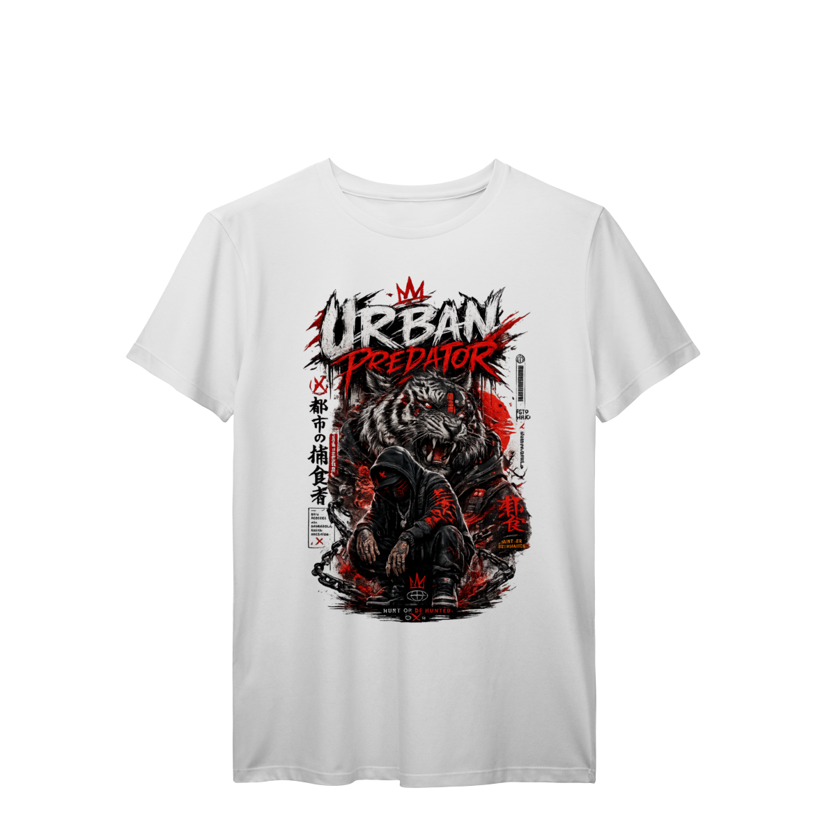Camiseta Streetwear Urban Predator Estilo Urbano Unissex Premium